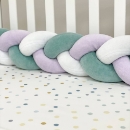 Protectie laterala patut bebe menta-violet (6)